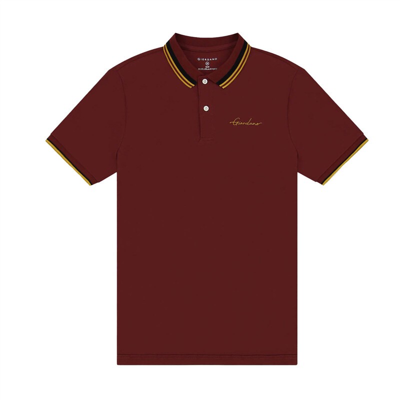 GIORDANO เสื้อโปโลผู้ชาย Men's Slim Wrinkle Free Polo 01013256