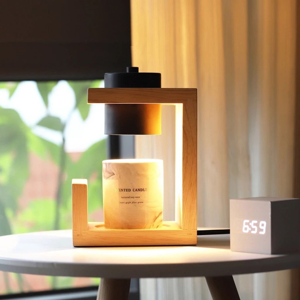 โคมไฟเทียนหอมพร้อมตัวตั้ง Candle Warmer และสวิตช์ปรับความสว่าง หรี่แสง มีโคมอุ่นเทียน - รูปที่ 3