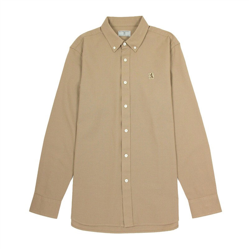 GIORDANO เสื้อเชิ้ตผู้ชายแขนยาว Men's Long Sleeve Oxford Shirt 01043093
