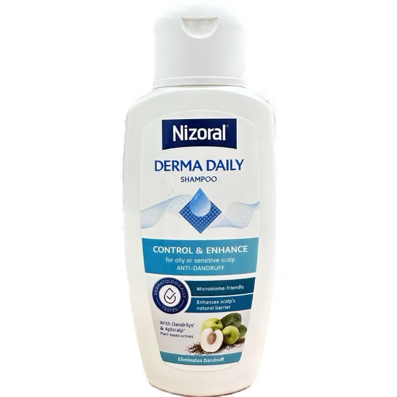 Nizoral derma daily anti-dandruff shampoo for oily & sensitive scalp 200ml แชมพู ไนโซรัล ขจัดรังแค