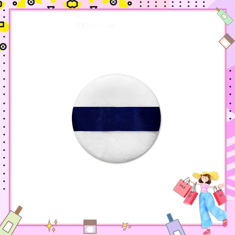 Powder Puffพัฟฟองน้ําแต่งหน้าแบบสองด้านนุ่มพิเศษเปียกและแห้งแบบพกพา 1 ชิ้น