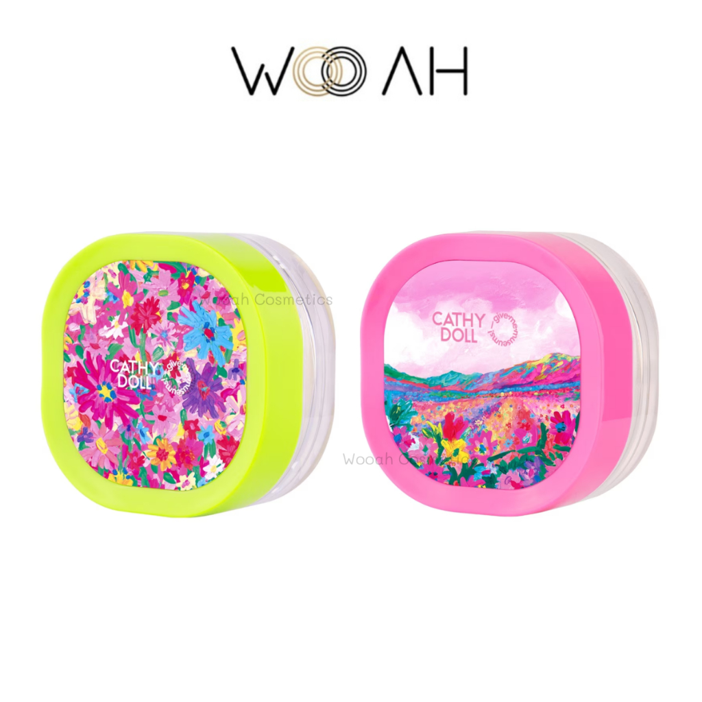 แป้งฝุ่น Cathy Doll Blooming Flora Glitter Powder / Blur Filter Loose Powder 10g เคที่ดอลล์ แป้งเบลอผิว แป้งกลิตเตอร์