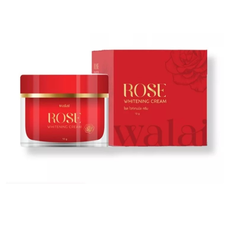 วลัย ครีมกุหลาบ Walai Rose Whitening Cream ขนาด 10g.