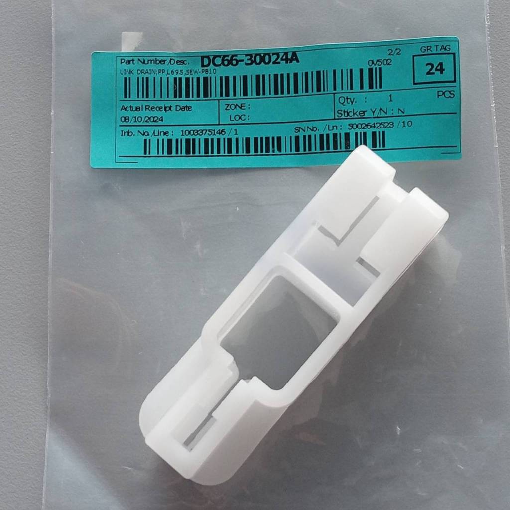 DC66-30024A LINK DRAIN เครื่องซักผ้าซัมซุง ใช้ได้หลายรุ่น อะไหล่ใหม่แท้ เบิกบริษัท