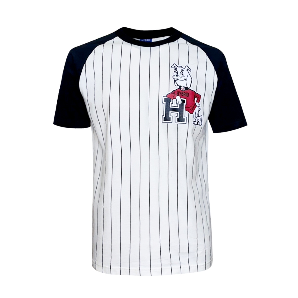 Hybrid T-shirt Men   ไฮบริดเสื้อยืดชาย สีครีม/ดำ (Cream/Black) MTS-1398-CR/BL