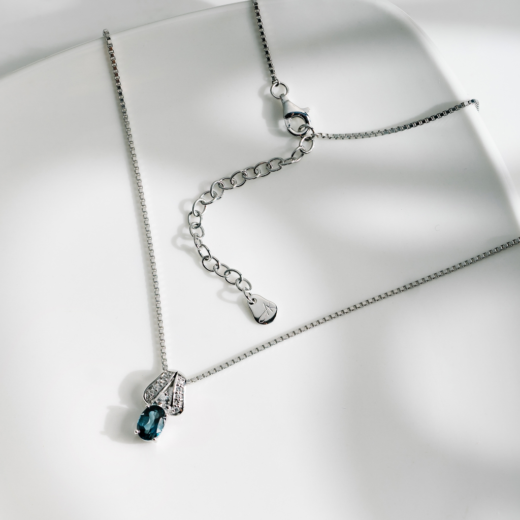 Ar-Kang Collection AKN729/730/731/732 สร้อยคอเงินแท้ ประดับพลอยแท้(เงินแท้92.5%)