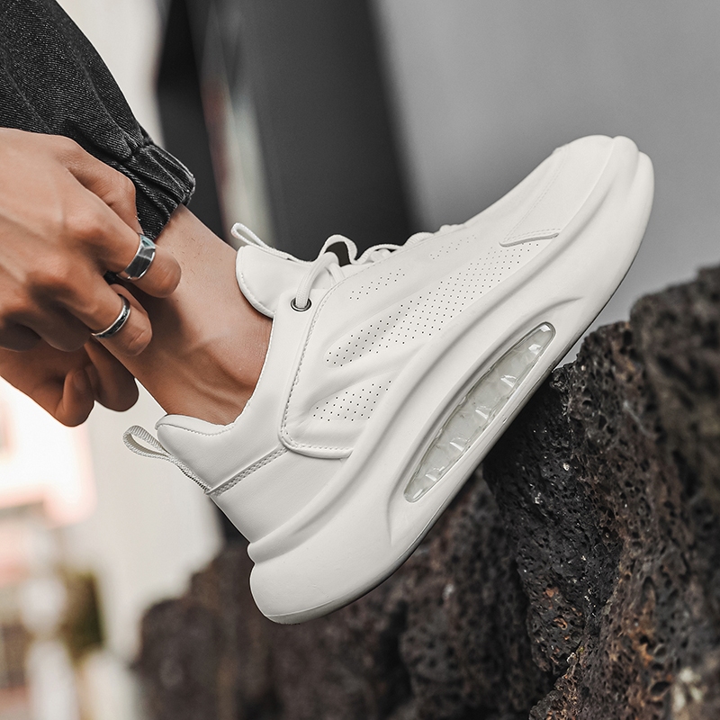 【Venous】2025 รองเท้าสีขาวเกาหลีสำหรับผู้ชาย รองเท้าผ้าใบหนาแบบต้นฉบับสำหรับผู้ชาย รองเท้ากีฬายางสำหรับผู้ชาย - รูปที่ 7