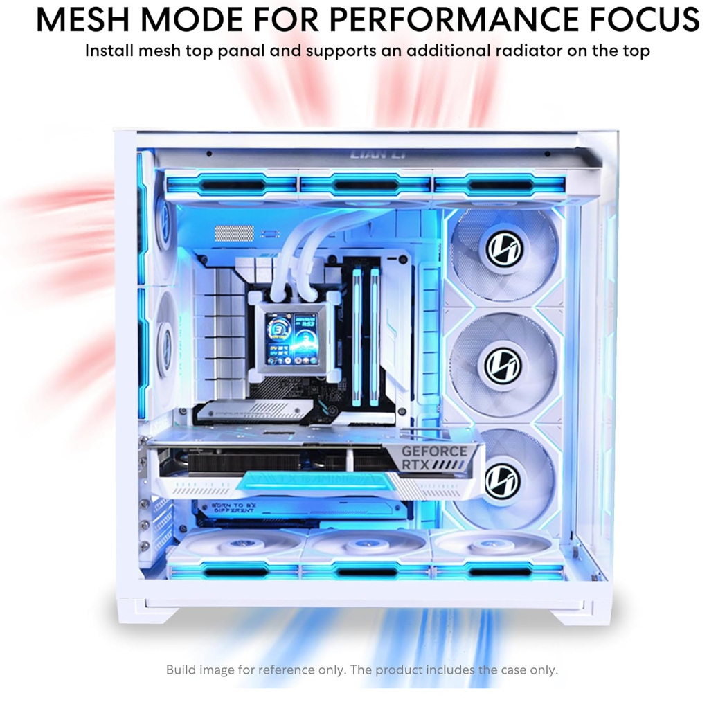 Lian Li O11 Vision Compact Mid Tower Case with TG Black / White ราคา ถูกที่สุด ดีลบีเคเค แกลเลอรีภาพที่ 9