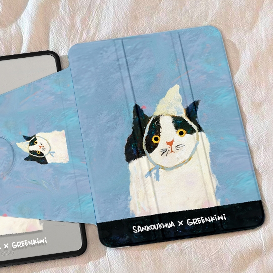 💫พร้อมส่ง💫เคสiPadหมุน 360° แผ่นหลังอะครีลิ Gen9 แมวโง่ Air4/5 10.9 เคสไอแพด ใส่ปากกาไ Air6/7 Gen11 - รูปที่ 7