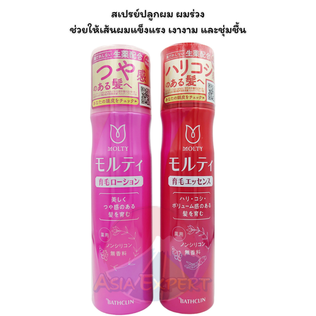 '24 New~ BATHCLIN MOLTY Medicated Hair Growth Lotion 180g/Essence 130g ผลิตภัณฑ์ปลูกผม