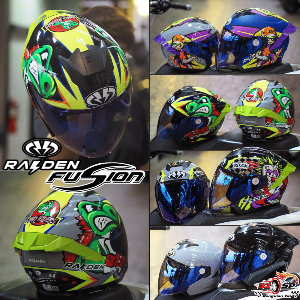 หมวกกันน็อคครึ่งใบ Raiden open face FUSHIONS | DEFENCE 990.- ส่งไว!! 320SP.วงเวียนใหญ่!!
