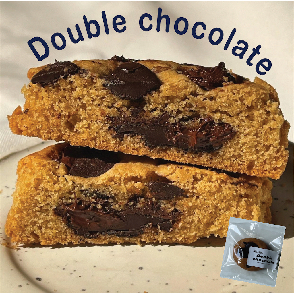 double chocolate cookie ซอฟคุกกี้ คุกกี้นิ่ม ขนม soft cookie  (**ขั้นต่ำ2ชิ้นคละรสได้**) mega.delish