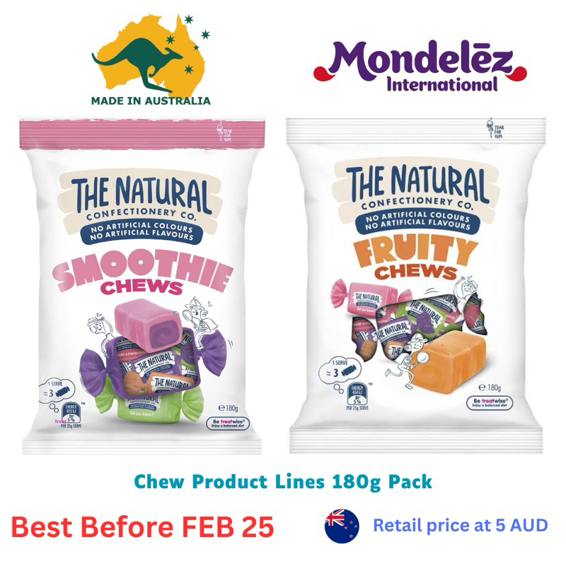 The Natural Smoothie Chews or Fruity Chew (180g)(BBF MAR 25)