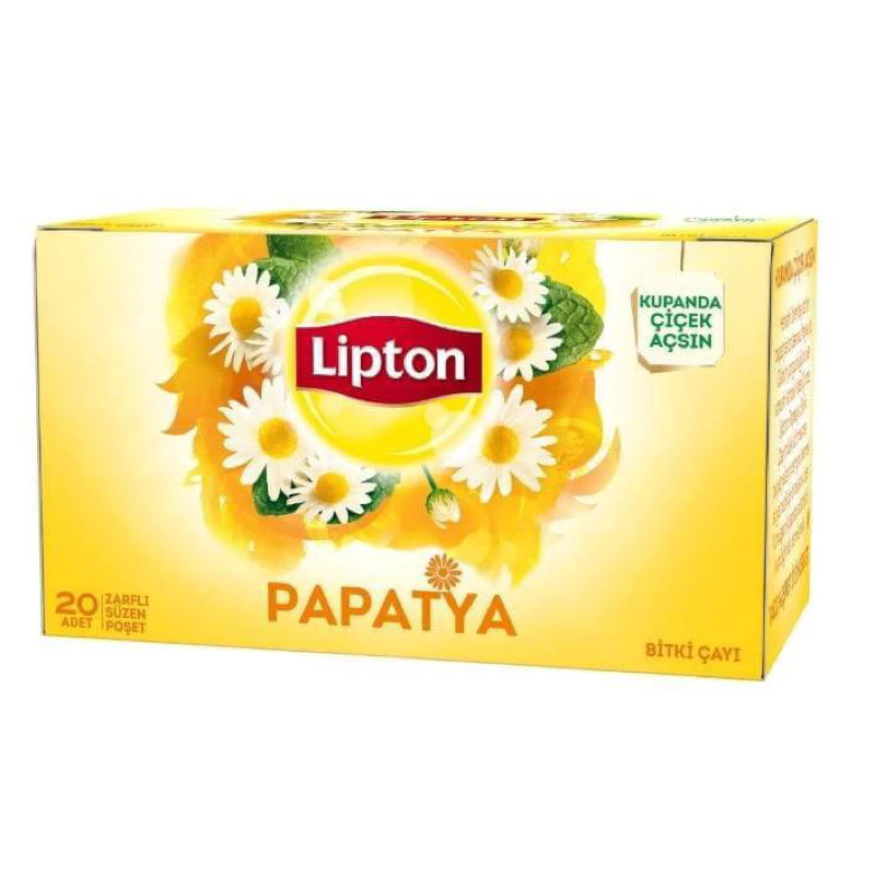 ชาสมุนไพร Lipton ชาดอกคาโมมายล์ ขนาดบรรจุ 20 ซอง วันหมดอายุ 05 2028 (พร้อมจัดส่ง)