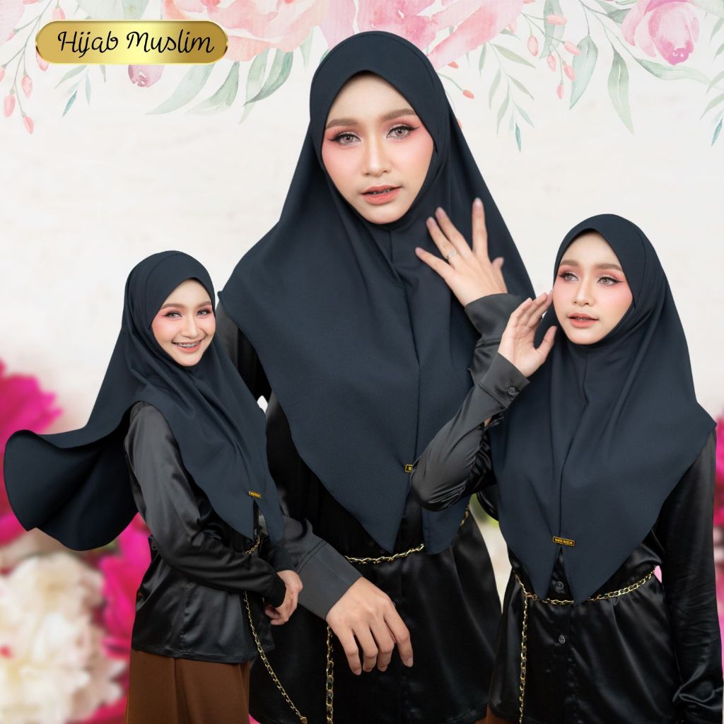 ผ้าคลุมสวมสำเร็จ ฮิญาบ ทรงหน้าสวยมีคาง ติดป้ายแบรนด์waris ผ้าคลุมกุ๊กไก่ ใส่ได้ทุกวันHM25วาริสมุสลิม