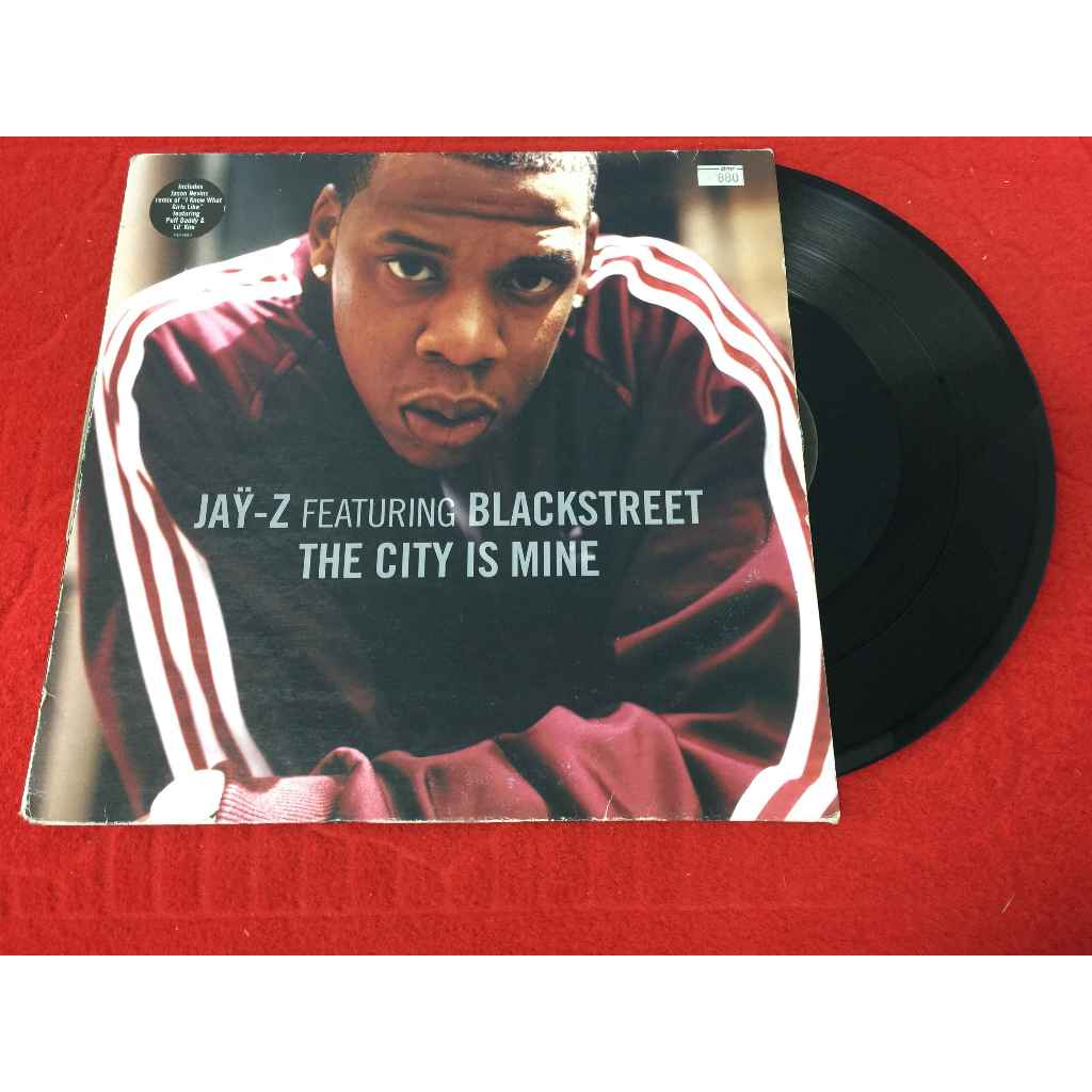 Jay-Z Featuring Blackstreet - The City Is Mine ขนาด 12 นิ้ว LP B16