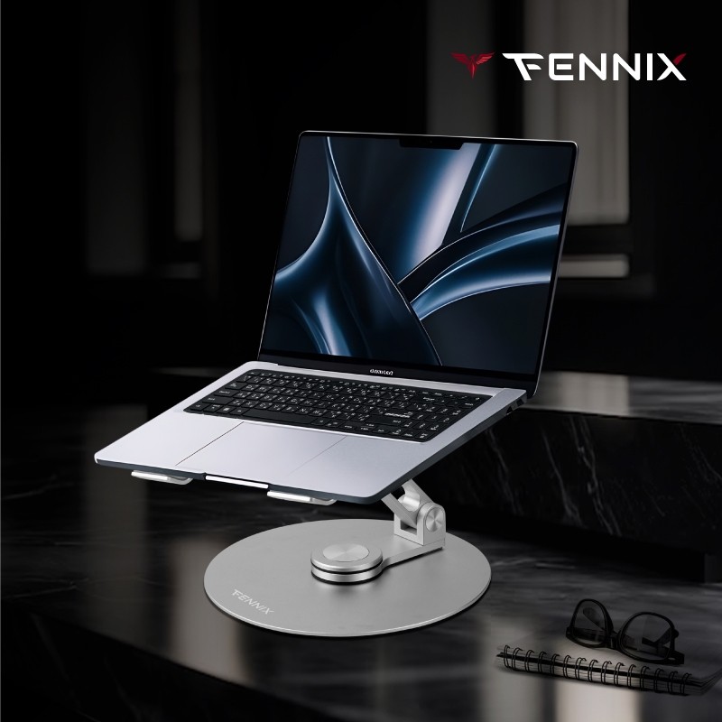 Fennix Ergronomic Laptop Stand วัสดุ Aluminium alloy แข็งแรง ปรับได้อิสระ 360 องศา