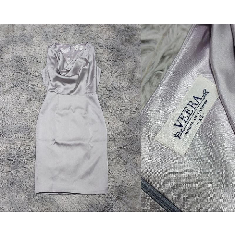 เดรสทำงาน-ออกงานแบรนด์ VEERA ไซส์ XS มือ1 ผ้าดี ราคาเต็ม 1,450