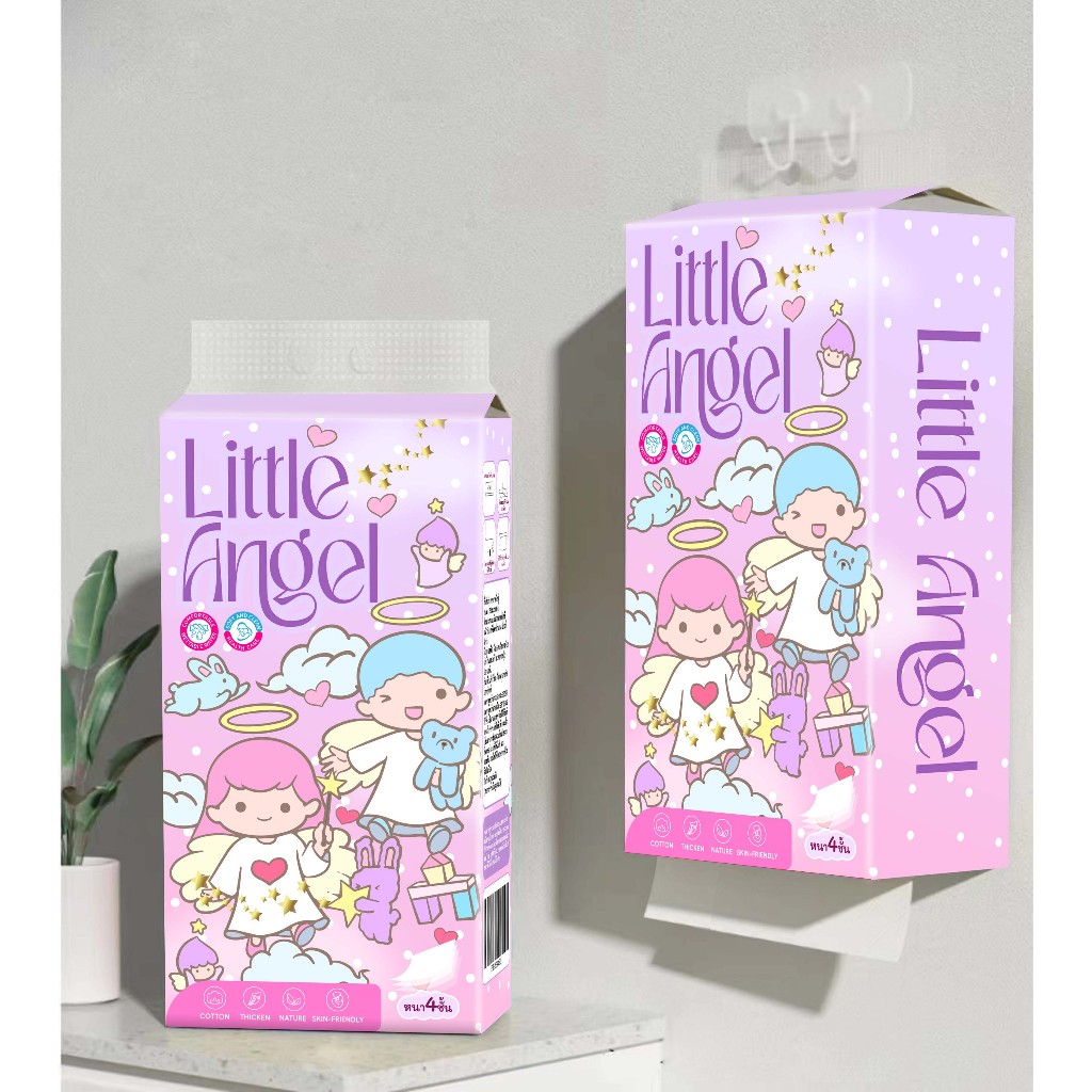 10 หิ้ว กระดาษทิชชู่แบบดึงแขวนได้ คละลาย / ทด1 TD1 - Pimrypie Official ...