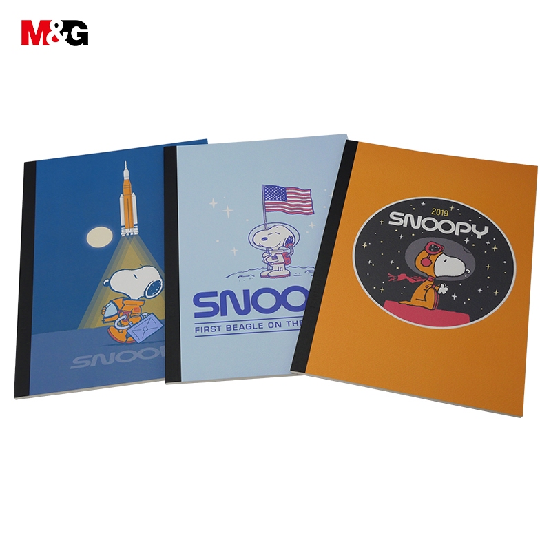 M&G SPNBC008 สมุดโน๊ต A5 Snoopy สมุดปกอ่อนสันกาวมีเส้น 148x210mm 32แผ่น 3 สไตล์ ราคา ถูกที่สุด ดีลบีเคเค แกลเลอรีภาพที่ 6