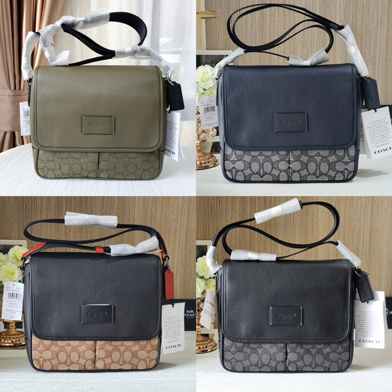 ✅🎀(สด-ผ่อน) สะพายชาย CE534 Sprint Map Bag 25 In Signature Jacquard