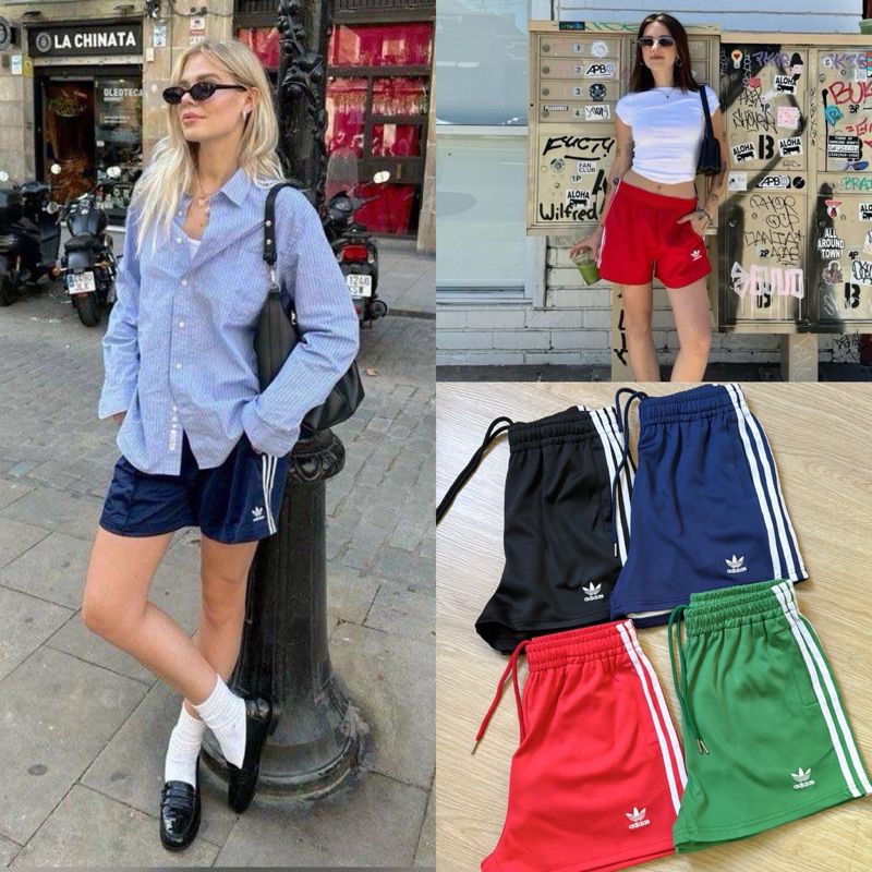 Gang_jeans#(Mo)ขาสั้นอาดิดาส พร้อมส่ง !!! 4 สี คะ งานนำเข้าผ้าอัดกาวอย่างดี