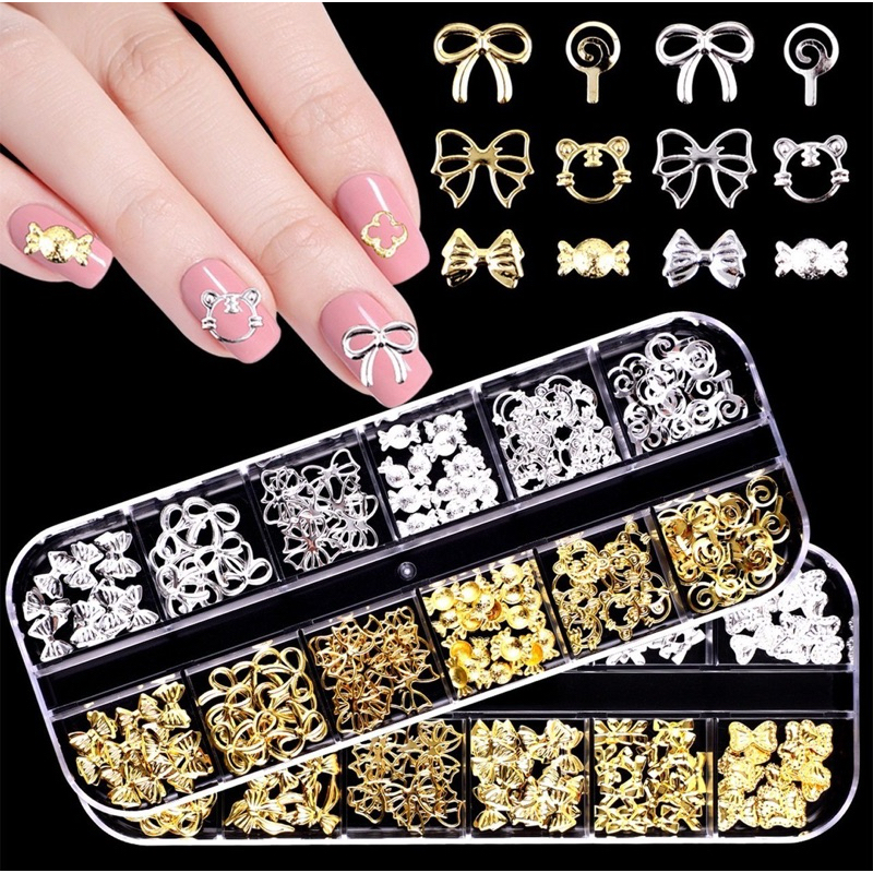 รวมแบบสีทองพร้อมตลับ 12 ช่อง