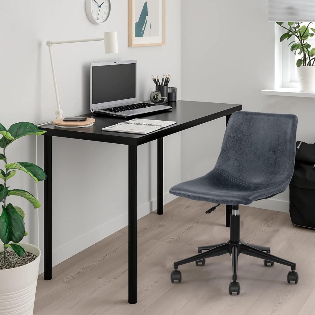 🔥หน้าโต๊ะหนา🔥 โต๊ะทำงานสไตล์อิเกีย IKEA อ่านหนังสือ มินิมอล LINNMON ลินมูน มี2สี แพคอย่างดี MT-06 - รูปที่ 5