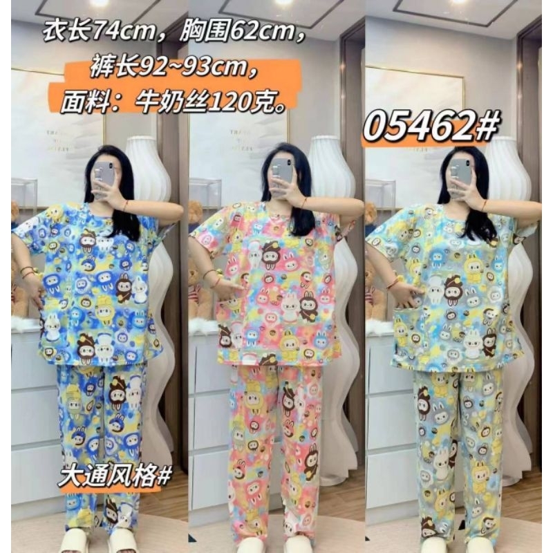 ชุดนอนกางเกงแขนสั้นขายาว6XL ไซต์ใหญ่มาก