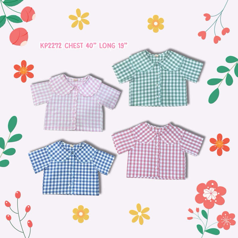 เสื้อครอปคอปกหยักผ้าลายสต็อต  คอปกได้ฟีลคล้ายปุยเมฆ อ่ยยยน่ารักมากๆเเมทช์ได้ง่ายๆเนื้อผ้าใส่ได้สบายทรงสวยผ้ารีดง่าย - รูปที่ 4