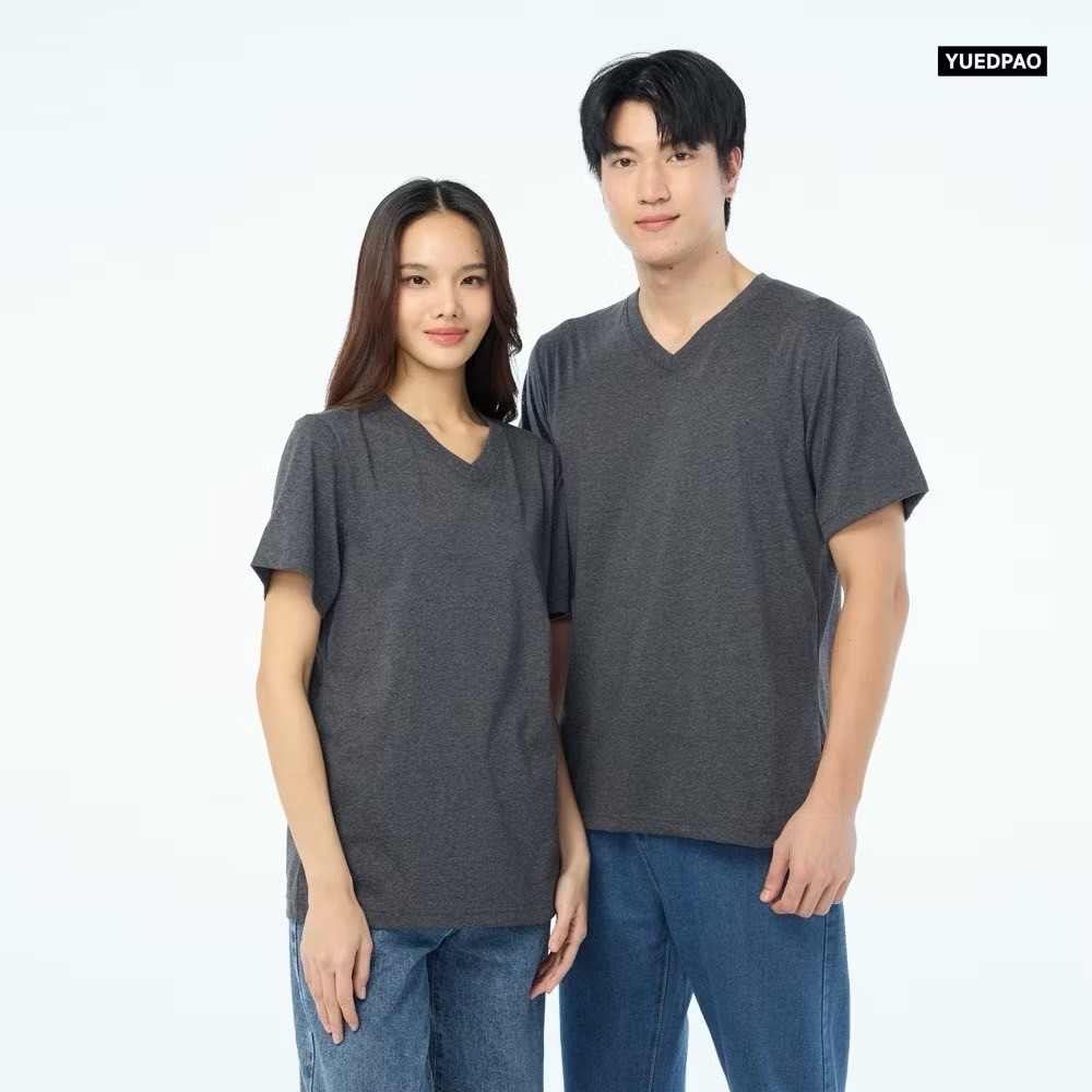 Yuedpao⚡️เสื้อยืดคอวี ไม่ย้วย  รุ่น Ultra Soft Non-Iron Set Basic_คอวี - รูปที่ 2