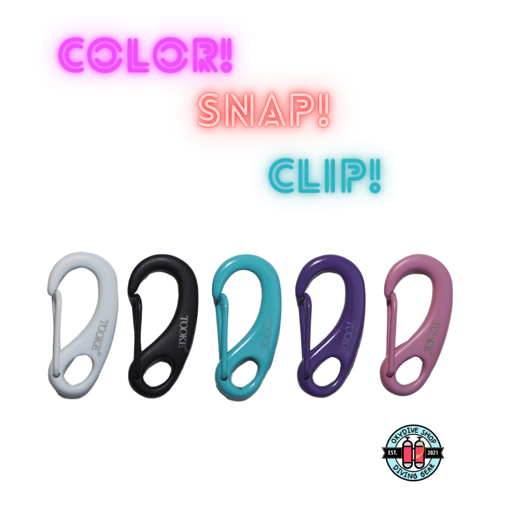 Tooke Color Snap clip 50 mm ตะขอเกี่ยวอุปกรณ์ดำน้ำ