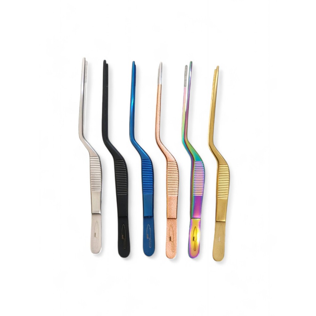 สลักชื่อฟรี❤️💙💛💚 Tweezer 14 cm. 🍱🥗  (ที่คีบตกแต่งอาหาร)