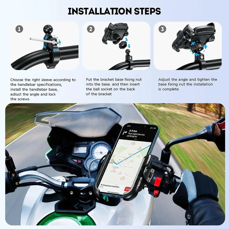 ที่จับมือถือมอเตอร์ไซค์ MOTOTEC QD Series thumbnail 9