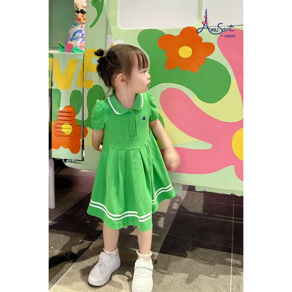 Amusant ชุดกระโปรงเด็กหญิงแขนสั้น EH4J51