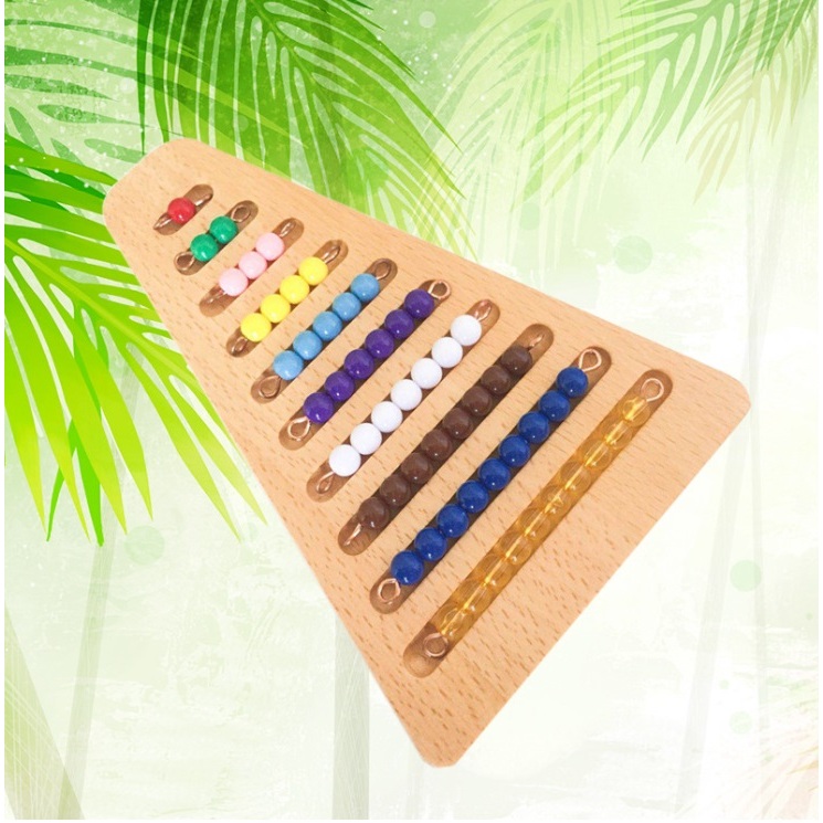 Montessori colored beads step board - Counting stick มอนเตสซอรี่ นับจำนวน บวก ลบ Addition Subtraction