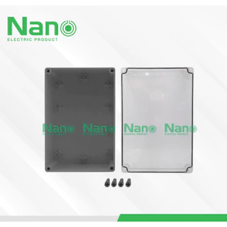 กล่องกันน้ำ พลาสติก NANO ฝาใส NANO-207CB 207CW ขนาด 8"x12"x4"