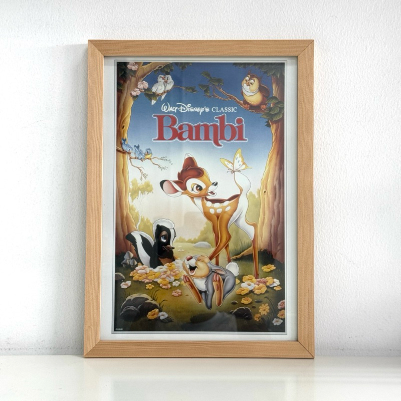 โปสเตอร์ Bambi พร้อมกรอบรูป / POSTER ลิขสิทธิ์แท้ จาก Disney