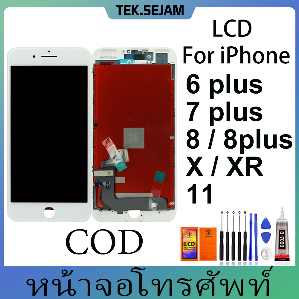 หน้าจอ LCD For iPhone 6Plus 7Plus 8 8Plus x xr 11 หน้าจอ งานแท้ อะไหล่มือถือ จอพร้อมทัชสกรีน LCD Display Screen Touch