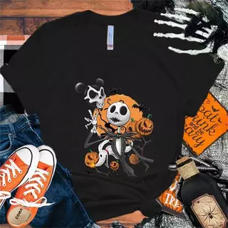 Halloween พร้อมส่ง 🔥 เสื้อยืดแขนสั้น คอกลม ฮาโลวีน สกรีนลาย ES.SHOP28 ผ้าคอตตอนผสม