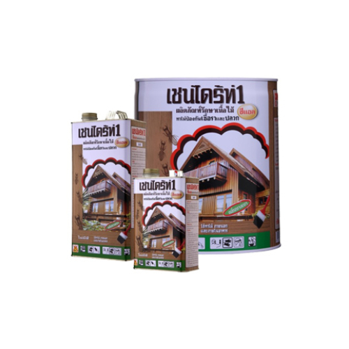 น้ำยารักษาเนื้อไม้ เชนไดร้ท์ (1แกลลอน) Chaindrite Wood Preservative ใช้ง่าย ไม่ต้องผสมน้ำ ป้องกันปลวก มอด เชื้อรา
