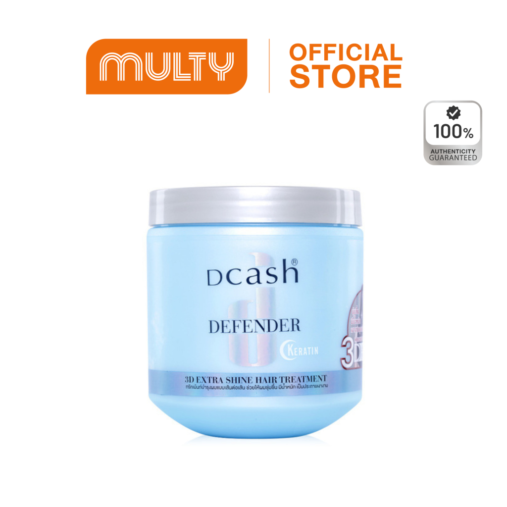 Dcash-Defender 3D Extra Shine Treatment 500ml. ทรีทเมนท์บำรุงผม