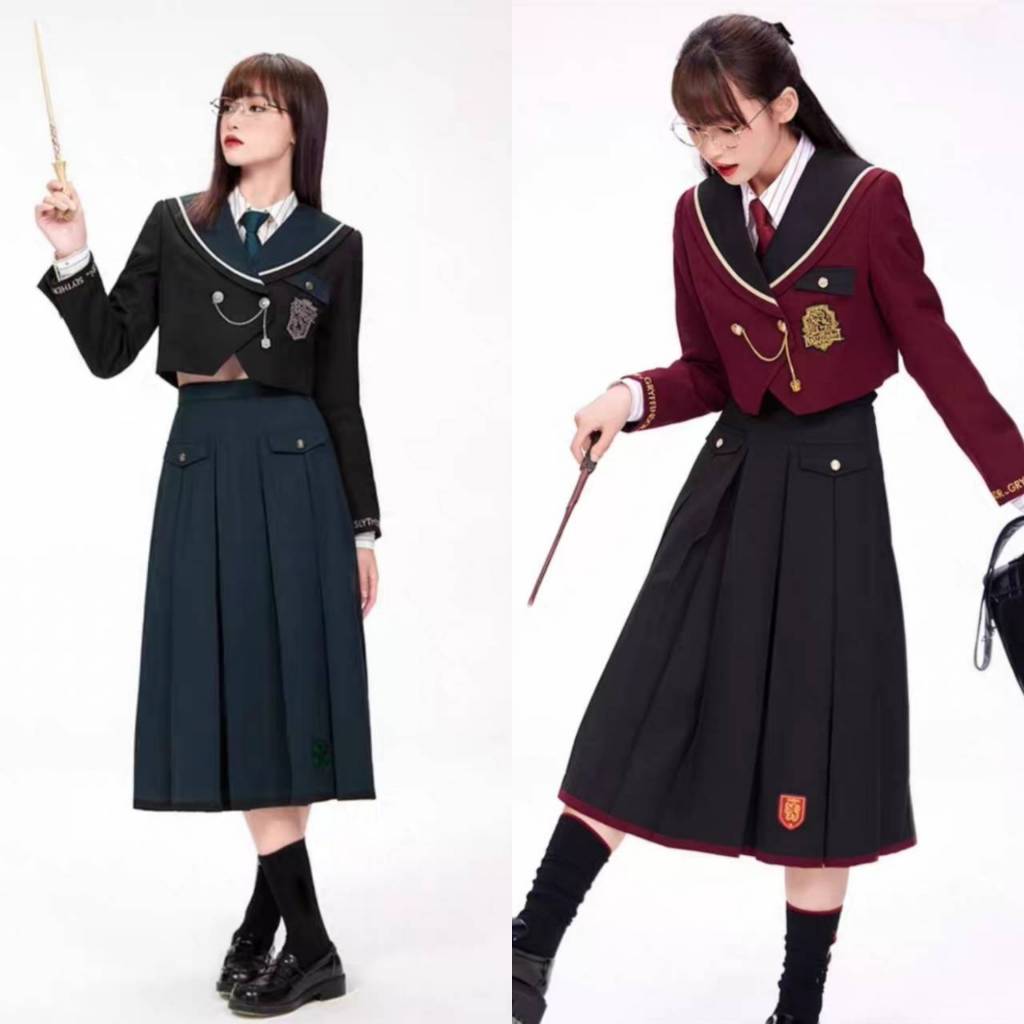 [พร้อมส่ง]Kyouko x Harry Potter เอี๊ยมกระโปรง มีเสื้อคลุม เสื้อสูทสั้น กระโปรงยาว แฮร์รี่พอตเตอร์