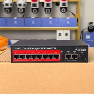 USEE (รับประกัน 1 ปี) USEE POE SWITCH 4P / 8P / 8P uplink Gigabit / 16P / 24P สวิตส์จ่ายไฟ จากร้าน yoosee cctv