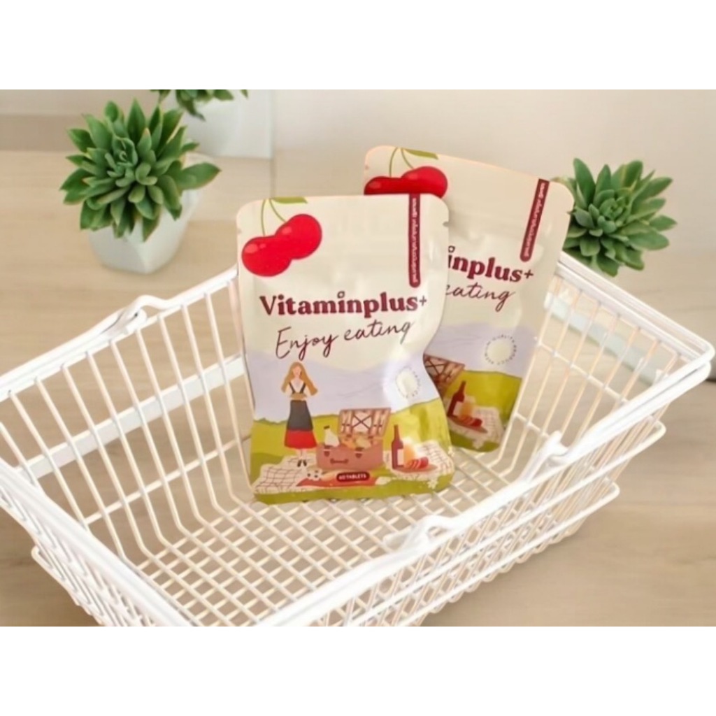 [พร้อมส่ง+ลด50%ในไลฟ์]วิตามินพลัสเชอรี่🍒ของแท้ ซองเชอรี่ เพิ่มน้ำหนัก เพิ่มสารอาหาร 60เม็ด