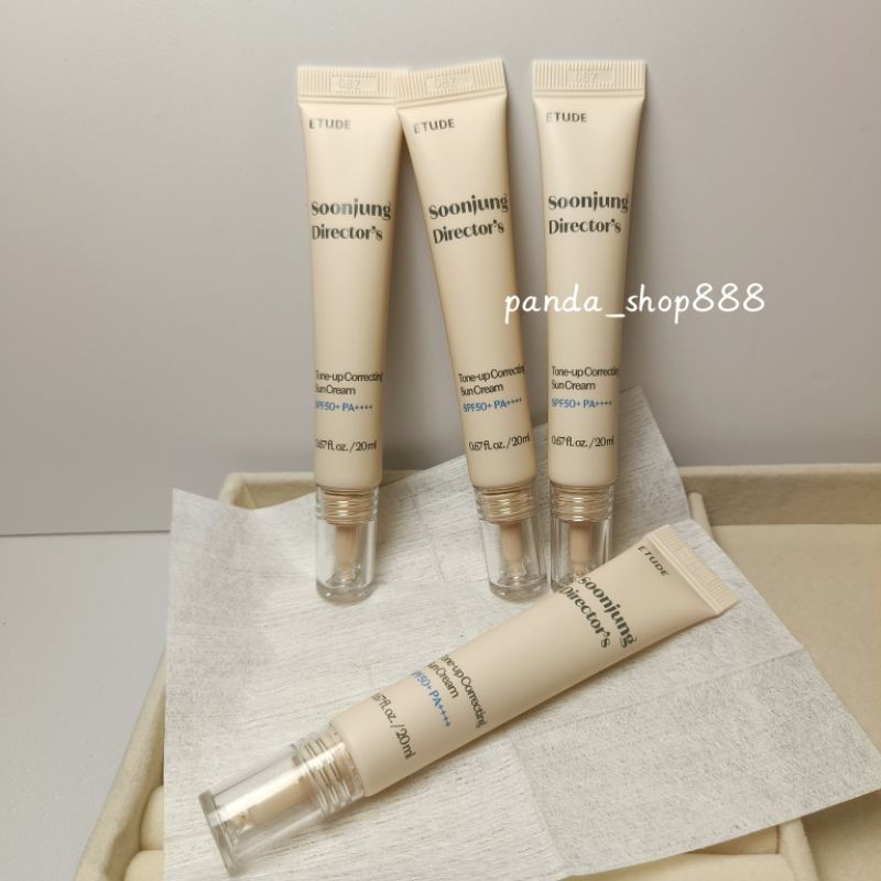 ใหม่ (20ml) ✨ETUDE Soon Jung Director's Tone-up Sun Cream SPF50 PA +++ อีทูดี้มอยส์เจอร์ ซัน ครีม เอสพีเอฟ50+ พีเอ+++