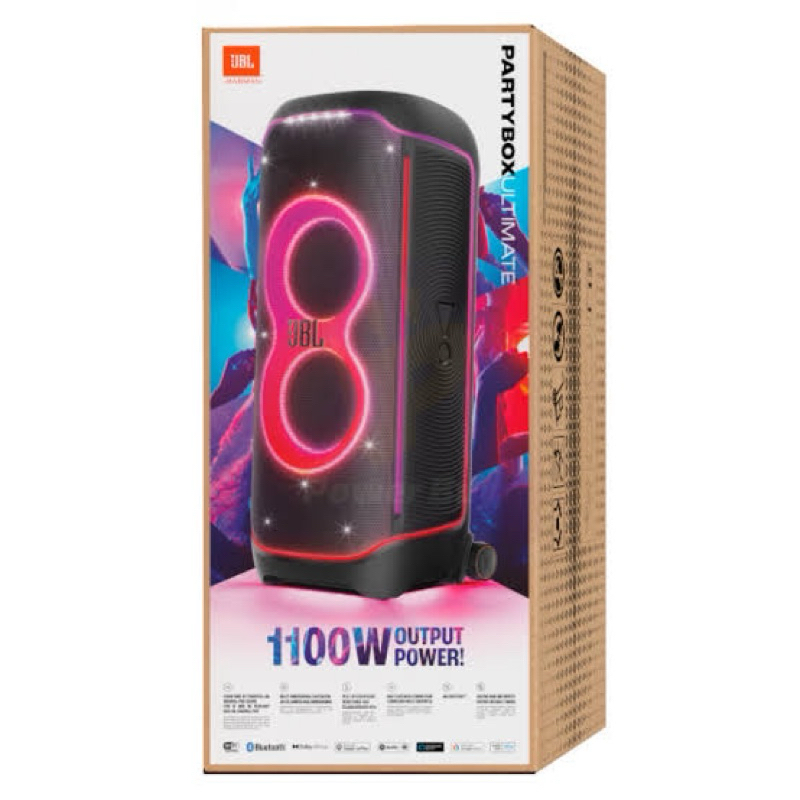 JBL PartyBox Ultimate 1100w ลำโพงปาตี้ขนาดใหญ่ รองรับการใช้งานผ่าน Wi-Fi และ Bluetooth มาพร้อม Party