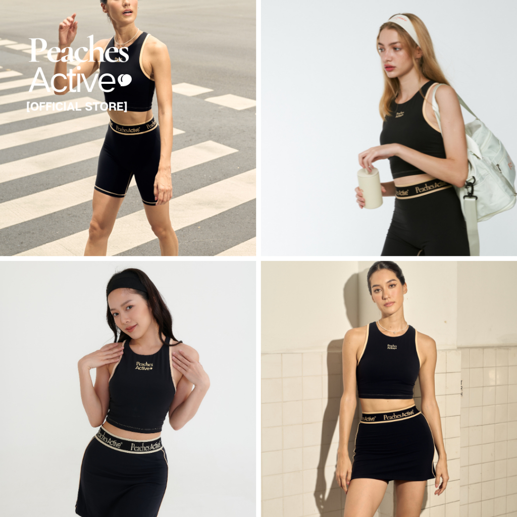 Peaches Active - Sculpt Seam Crop Top: Seamless Support for Your Most Intense Workouts