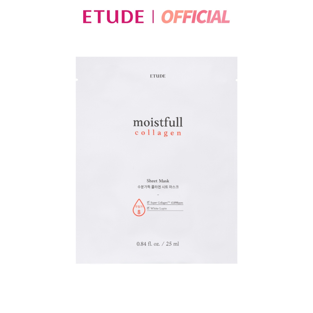 ETUDE Moistfull Collagen Sheet Mask 25ML อีทูดี้ มาส์ก