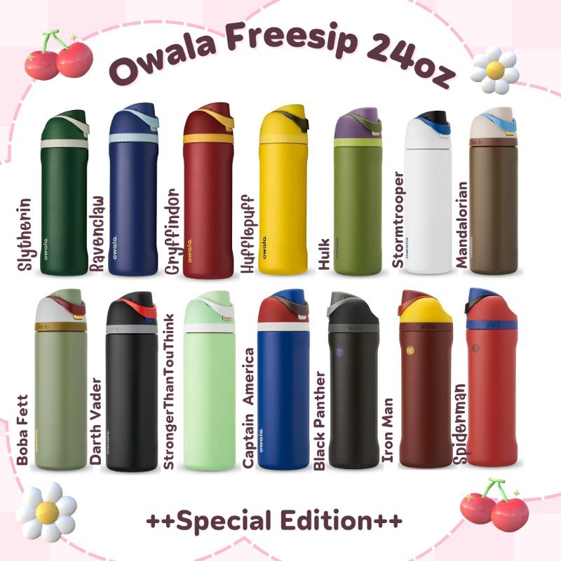 (พร้อมส่ง นำเข้า ) เก็บโค้ดคุ้ม!!ลดเพิ่ม Owala Freesip 24oz Special Edition ขวดน้ำสแตนเลส ขนาด 24ออนซ์